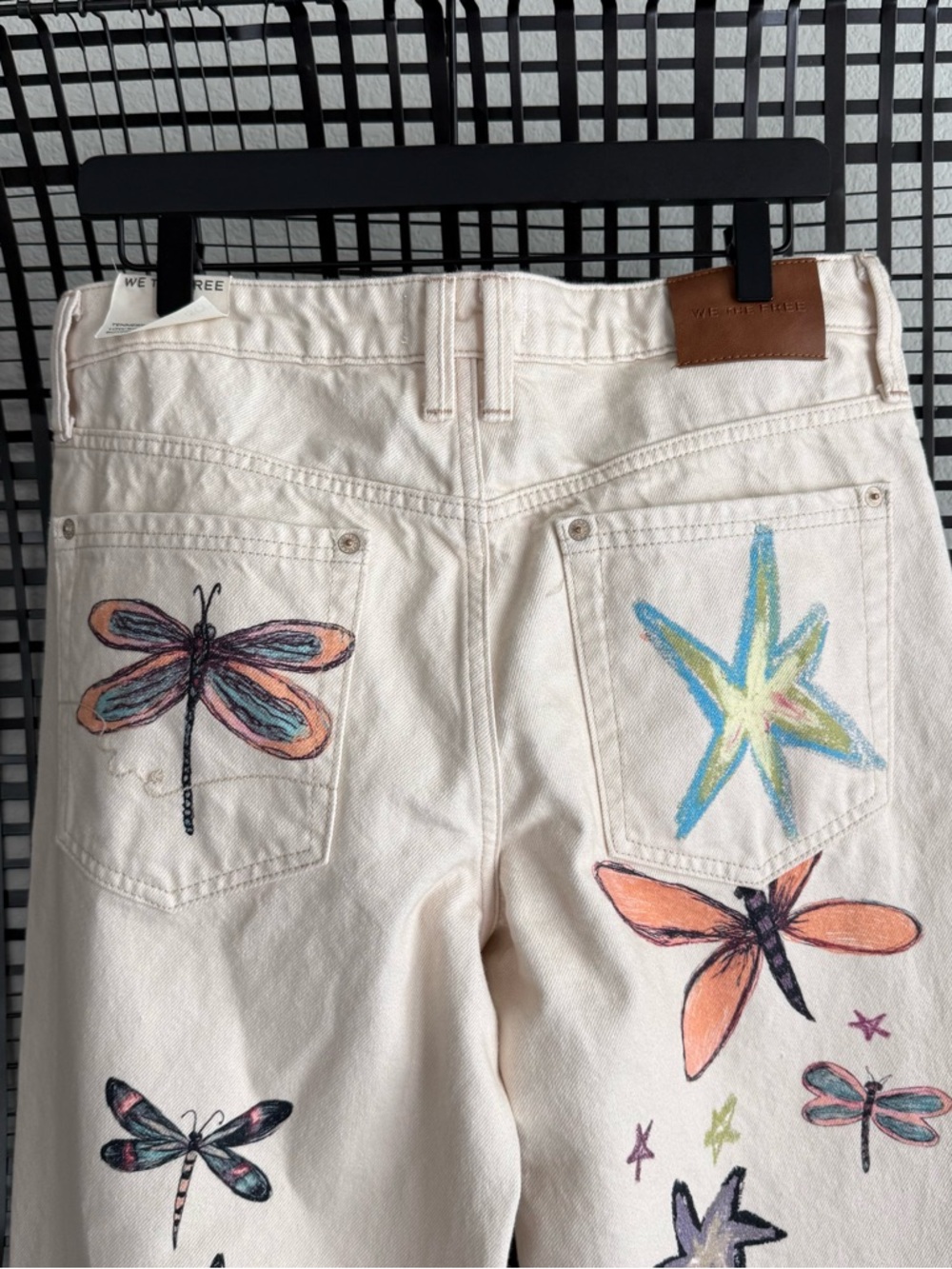 Free people We The Free Tennessee Low-Rise Illusions Jeans dragonfly - Picture 4 of 7